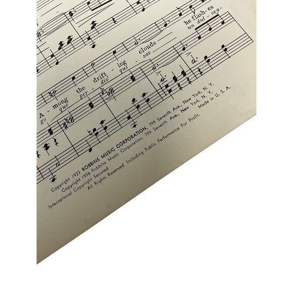 La Golondrina he Swallow Sheet Music 1923 Narciso Serradell Walter Hirsch - Picture 4 of 5